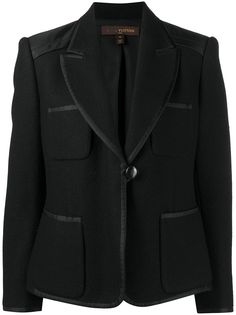 Louis Vuitton блейзер с контрастным кантом