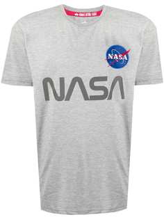 Alpha Industries футболка NASA со светоотражающим принтом