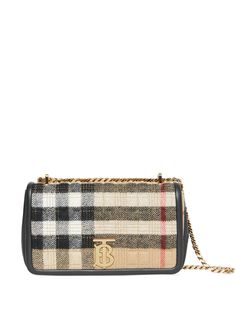 Burberry маленькая сумка Lola в клетку Vintage Check