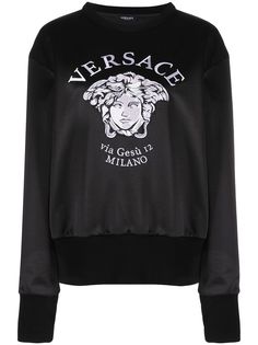 Versace толстовка с вышивкой Medusa