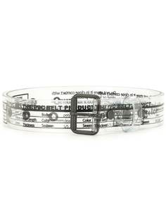 Kolor label print transparent belt