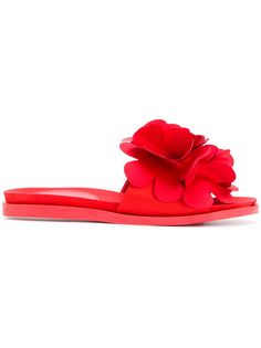 Simone Rocha шлепанцы с цветочной аппликацией