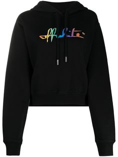 Off-White logo-print hoodie