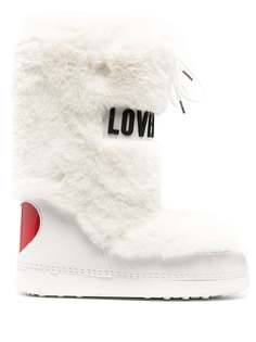 Love Moschino сапоги с искусственным мехом