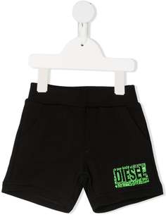 Diesel Kids logo detail shorts