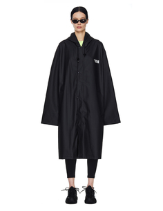 Черный дождевик с принтом Limited Edition Vetements