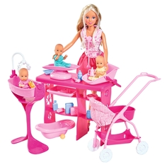 Кукла штеффи Simba с 3 малышами 29 см