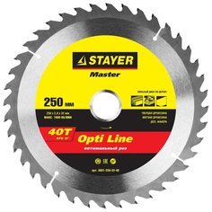 Пильный диск STAYER Opti Line 3681-250-32-40 250х32 мм