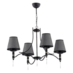 Люстра Alfa Abil Black Silver 22964, E14, 160 Вт