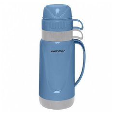 Классический термос Webber 24008/9S (1 л) синий/серый