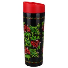 Термокружка Забава РК-0403М Ягоды (0,4 л) черный/зеленый/красный