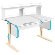 Стол ДЭМИ White-Double СУТ 25-01Д2 120x82 см белый/ниагара/бежевый