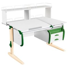 Стол ДЭМИ White-Double СУТ-25-04Д2 120x88 см белый/зеленый/бежевый