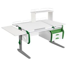 Парта ДЭМИ White-double СУТ-25-05-Д1 145x82 см белый/зеленый/серый