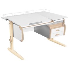 Стол ДЭМИ White-Double СУТ-25-04 120x82 см белый/бежевый/бежевый