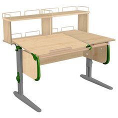Стол ДЭМИ White-Double СУТ 25-01Д2 120x82 см клен/зеленый/серый