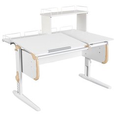 Стол ДЭМИ White-Double СУТ 25-01Д 120x82 см белый/бежевый/белый