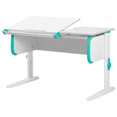 Стол ДЭМИ СУТ 25 120x55 см белый/аквамарин/белый