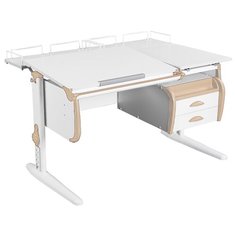 Стол ДЭМИ White-Double СУТ-25-04 120x82 см белый/бежевый/белый