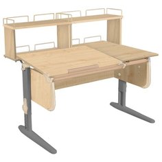 Стол ДЭМИ White-Double СУТ 25-01Д2 120x82 см клен/бежевый/серый