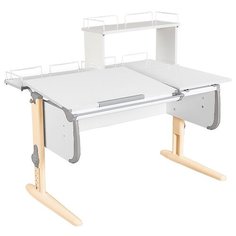 Стол ДЭМИ White-Double СУТ 25-01Д 120x82 см белый/серый/бежевый