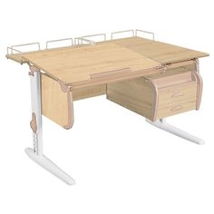 Стол ДЭМИ White-Double СУТ-25-04 120x82 см клен/бежевый/белый