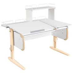 Стол ДЭМИ White-Double СУТ 25-01Д 120x82 см белый/бежевый/бежевый