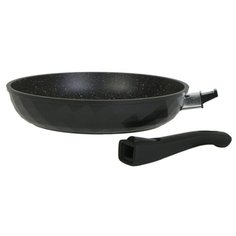 Сковорода Мечта Бриллиант Гранит 20 см со съемной ручкой, съемная ручка, red