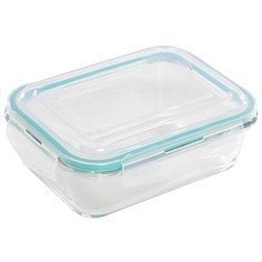 Mallony Контейнер Diafano 005472, 1 л прозрачный/бирюзовый