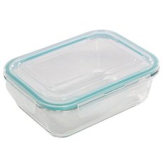 Mallony Контейнер Diafano 005473 1.5 л прозрачный/бирюзовый