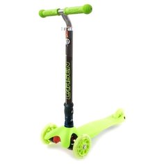 Кикборд Larsen Wave Lights Fold зелeный