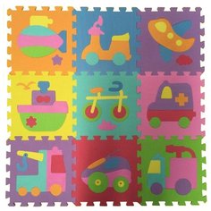 Коврик-пазл Играем вместе Союзмультфильм Транспорт 30х30 9 шт. (D18592T-CRT)