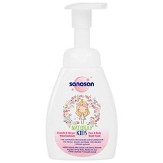 Sanosan Kids пенка для лица и тела для девочек 250 мл