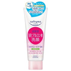 Kose Cosmeport очищающая пенка для лица кремовой консистенции с гиалуроновой кислотой Softymo, 150 мл