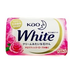 Крем-мыло кусковое Kao White с ароматом розы, 130 г КАО