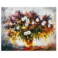 Белоснежка Картина по номерам "Сирень и ромашки" 40х50 см (025-AB)