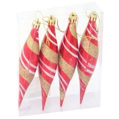 Набор елочных игрушек Veld Co Сосульки, ассорти, 4 шт.