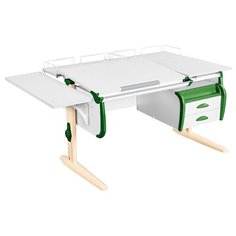 Стол ДЭМИ White-double СУТ-25-05 145x82 см белый/зеленый/бежевый