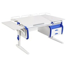 Стол ДЭМИ White-double СУТ-25-05 145x82 см белый/синий/белый