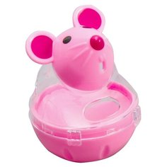 Игрушка для кошек Пижон Мышка-неваляшка (3790988) розовый