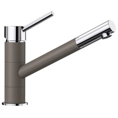 Смеситель для ванны с подключением душа Blanco Kano (хром/гранит), хром/мускат однорычажный