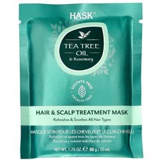 Hask Tea Tree Oil & Rosemary Маска для волос с маслом чайного дерева и экстрактом розмарина, 50 мл