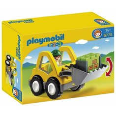 Набор с элементами конструктора Playmobil 1-2-3 6775 Экскаватор