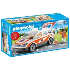 Набор с элементами конструктора Playmobil City Life 70050 Аварийный автомобиль с сиреной