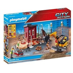 Набор с элементами конструктора Playmobil City Action 70443 Мини-экскаватор