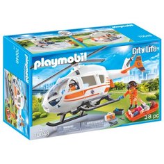 Набор с элементами конструктора Playmobil City Life 70048 Спасательный вертолет