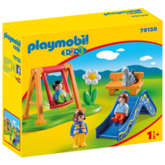 Набор с элементами конструктора Playmobil 1-2-3 70130 Детская площадка