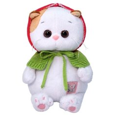 Мягкая игрушка Basik&Co Кошка Ли-Ли baby в вязаной накидке 20 см