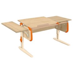 Стол ДЭМИ White-double СУТ-25-01К 145x55 см клен/оранжевый/бежевый