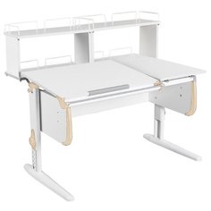Стол ДЭМИ White-Double СУТ 25-01Д2 120x82 см белый/бежевый/белый